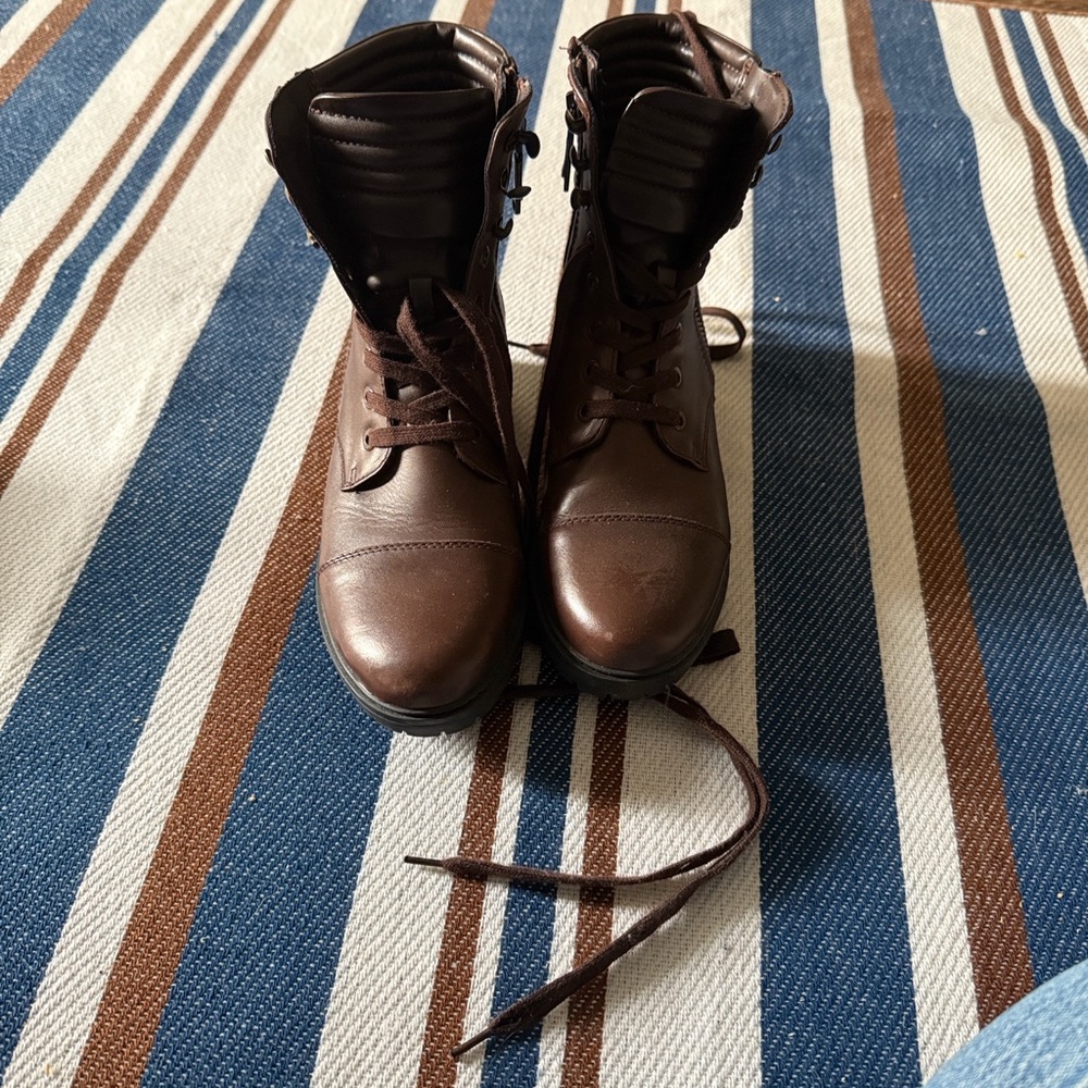 Blondo Dark Brown Combat Boots